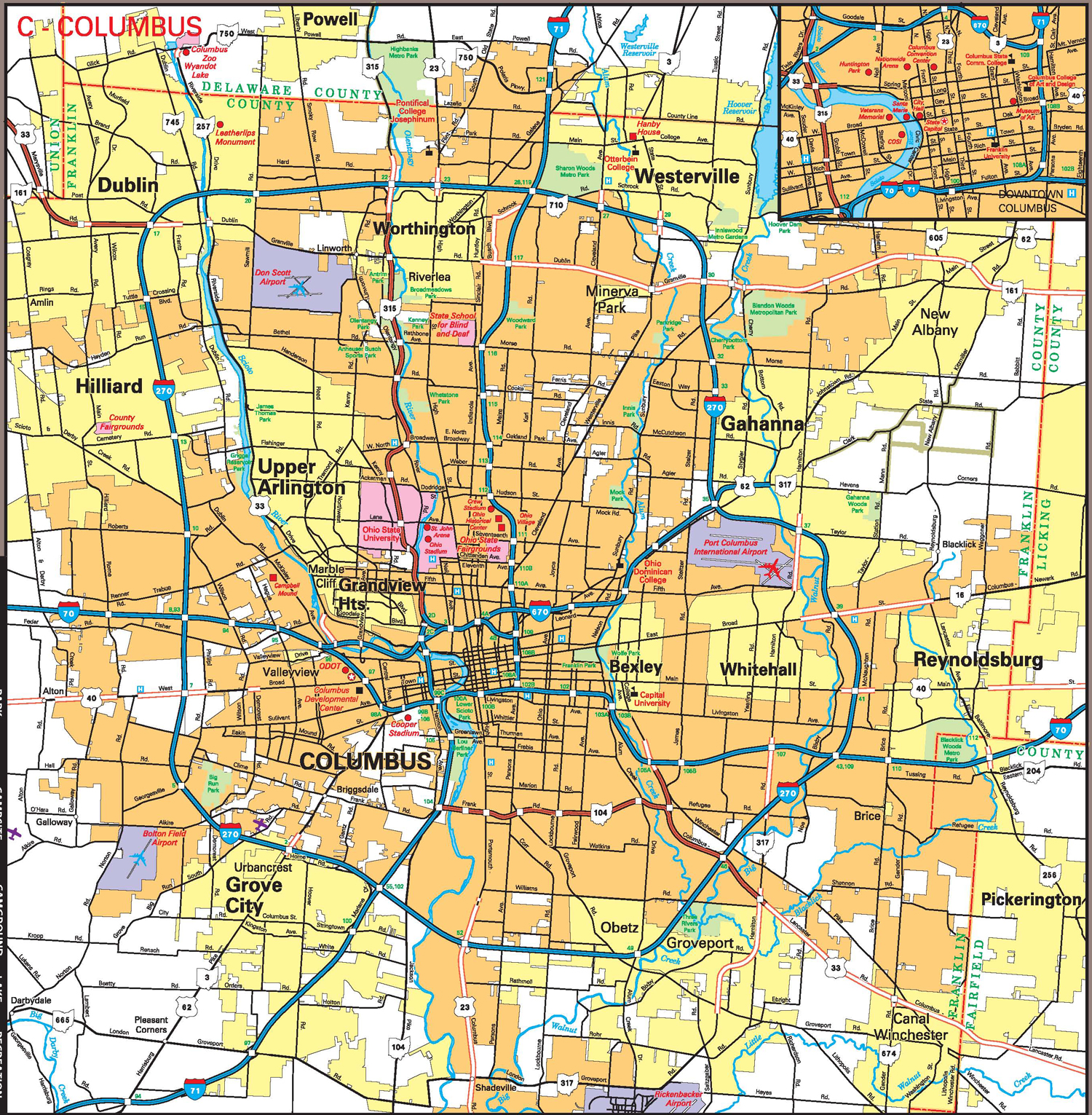 Columbus-county-map