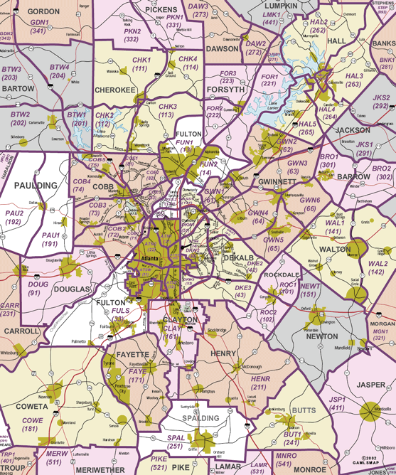 Map of Atlanta neighborhoods