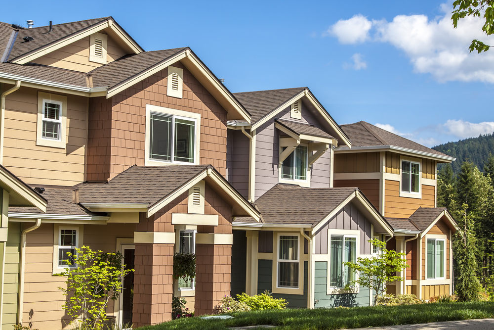 Rental homes lined up