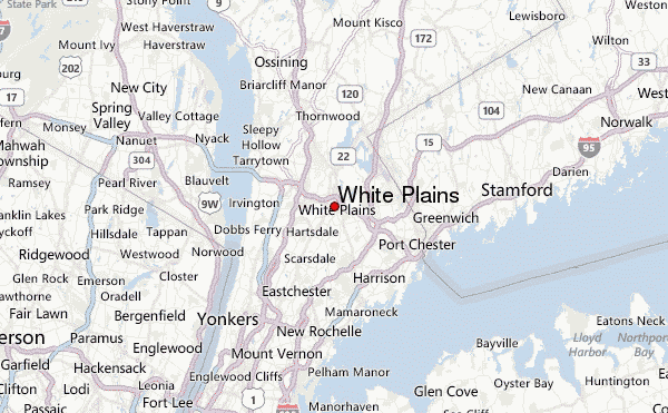 Map of White Plains neighborhoods