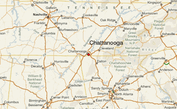 Map of Chattanooga housing market