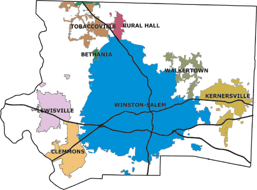 Map of Salem neighborhoods
