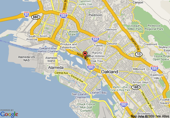 Map of Oakland neighborhoods