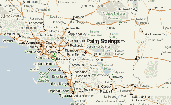 Map of Palm Springs neighborhoods