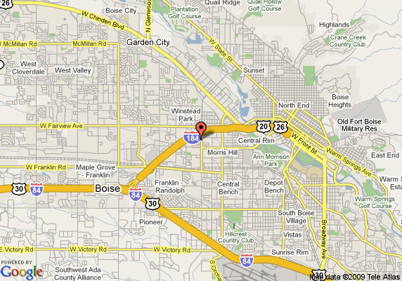 Map of Boise neighborhoods