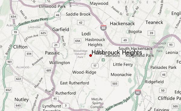 Hasbrouck Heights map of neighborhoods