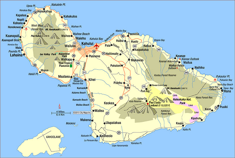 Map of Maui neighborhoods