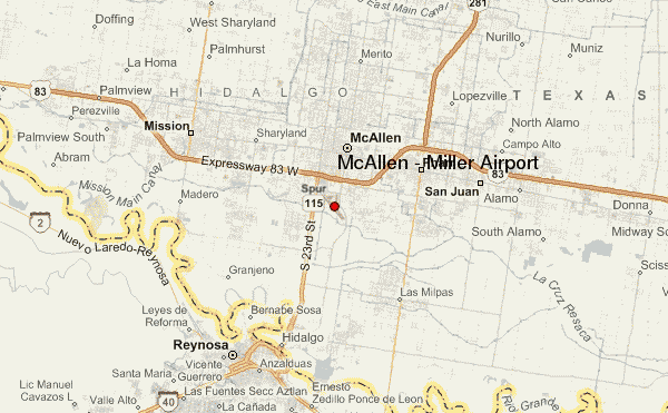 Map of McAllen, TX neighborhoods