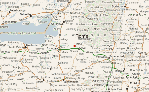 Map of Rome, NY