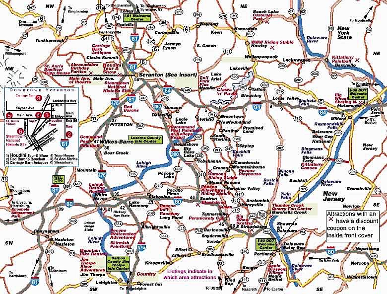 Scranton/Wilkes-Barre map of neighborhoods