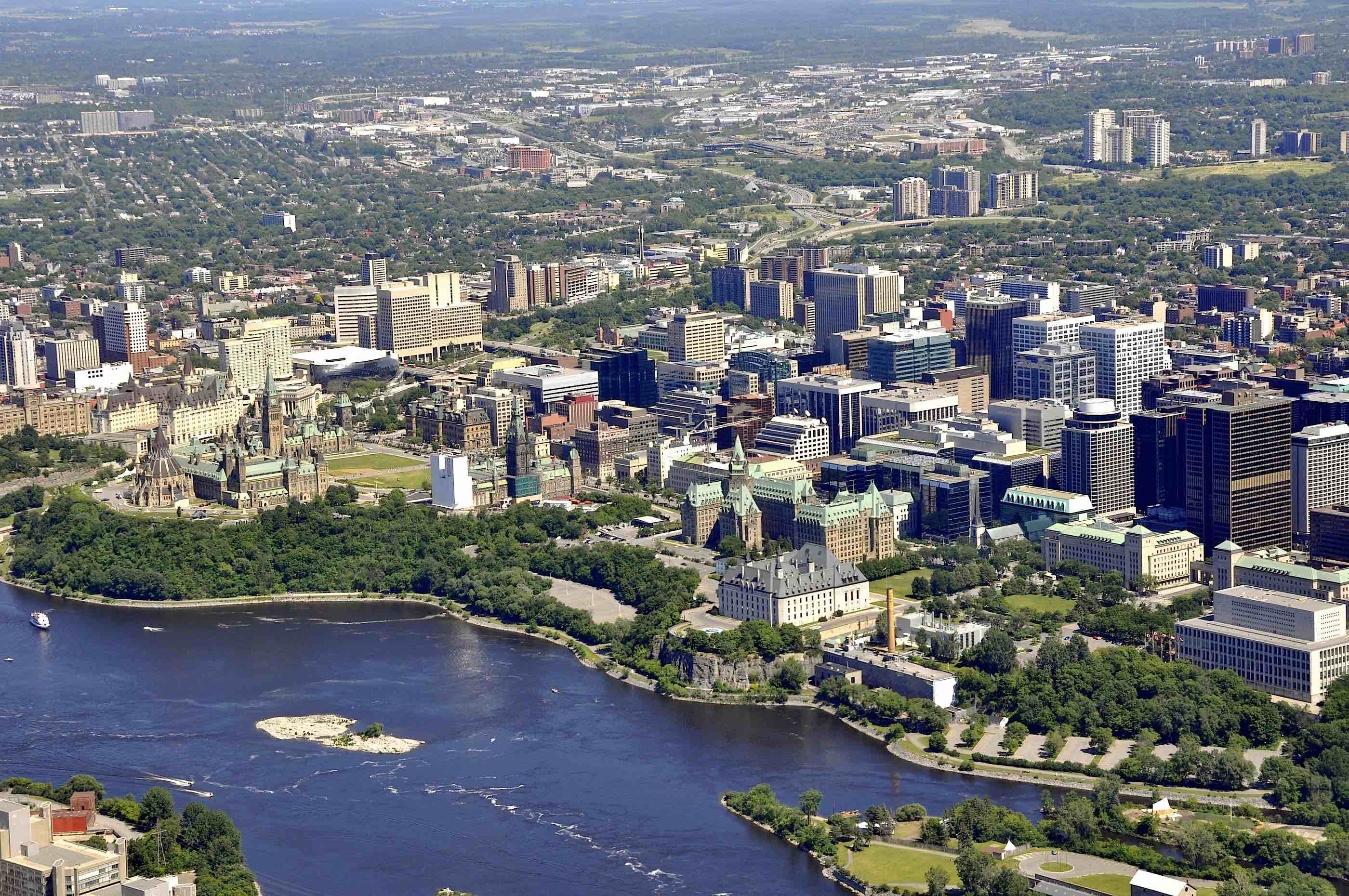 Waterfront view of Ottawa, Canada