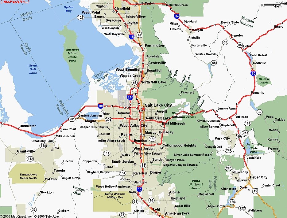 Map of Salt Lake City neighborhoods