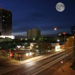 Amarillo real estate market skyline at dusk