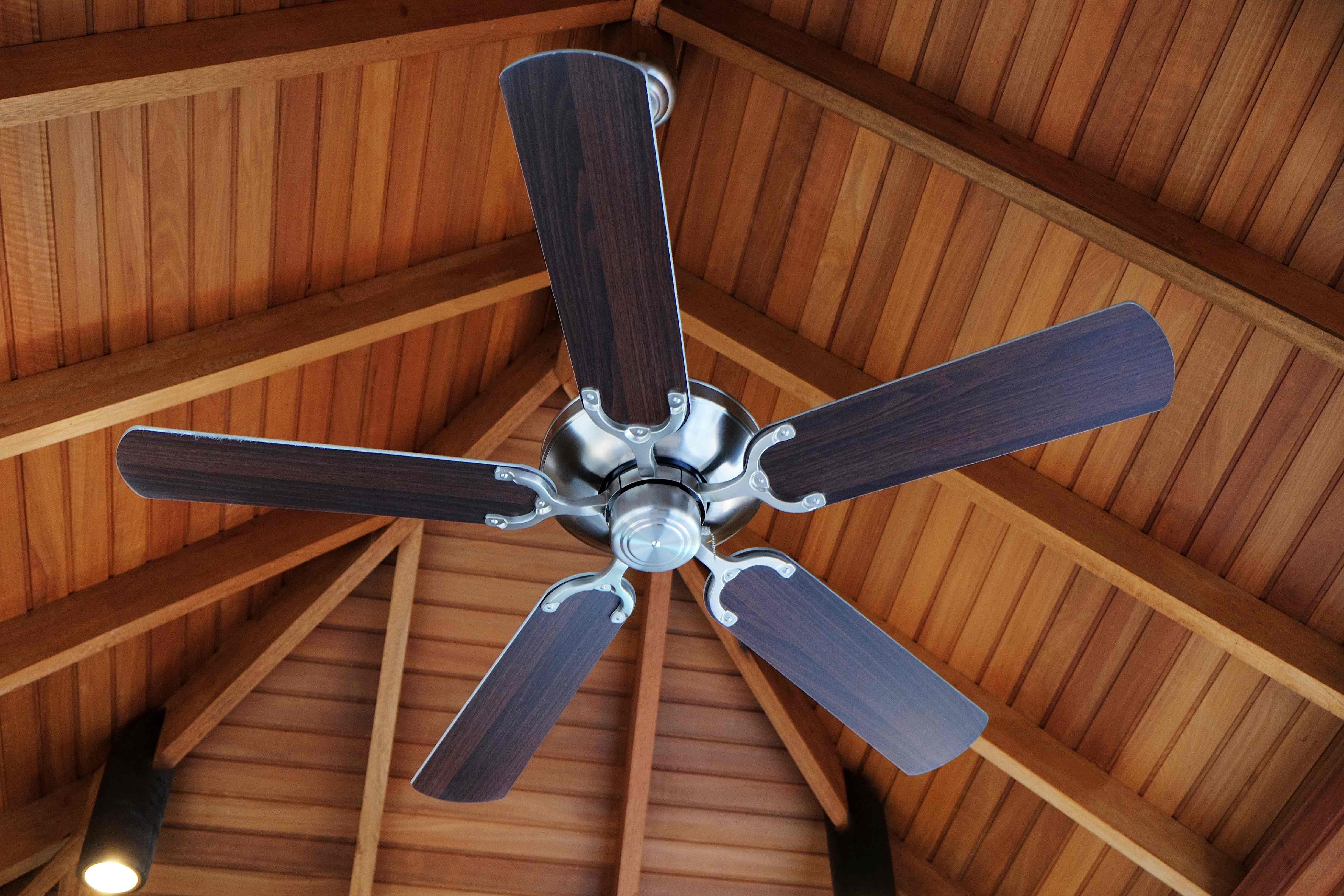 Reverse ceiling fan